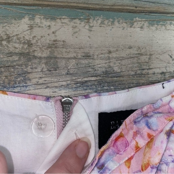 Bardot Kiah Pink Blossom Floral Puff Sleeve Corset Top - Picture 5 of 7